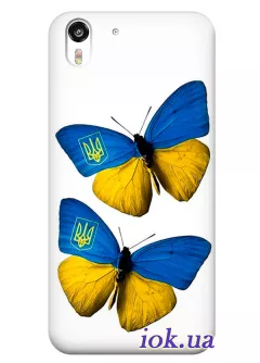 Чехол для HTC Desire Eye - Бабочки