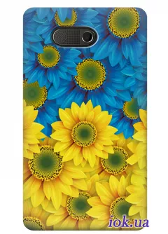 Чехол для HTC HD Mini - Украинские цветочки