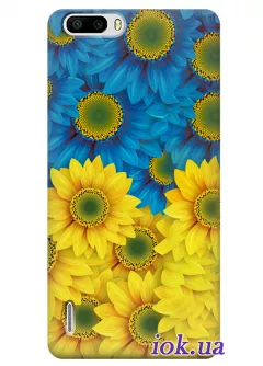 Чехол для Huawei Honor 6 Plus - Украинские цветы