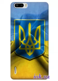 Чехол для Huawei 6 Plus - Флаг и Герб Украины