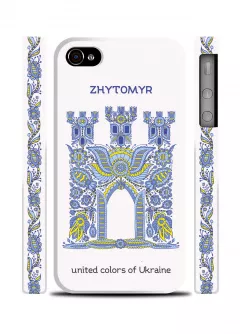 Чехол для iPhone 4S/4 - Город Житомир