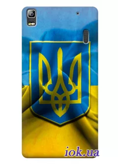 Чехол для Lenovo K3 Note - Флаг и Герб Украины