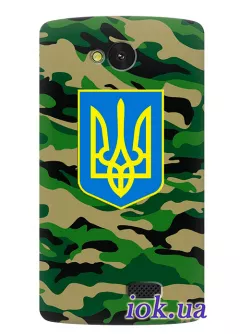 Чехол для LG F60 - Военный Герб Украины