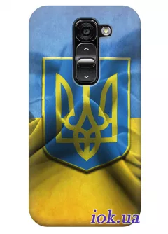Чехол для LG G2 Mini - Герб и флаг Украины