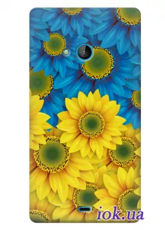 Чехол для Lumia 540 Dual - Цветы Украины