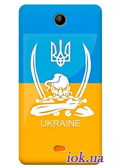 Чехол с козаком для Lumia 430 Dual
