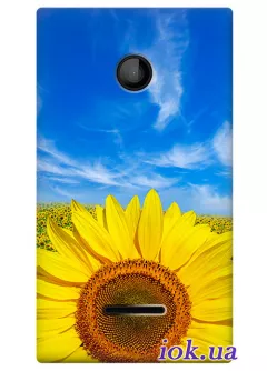 Чехол с подсолнухом для Lumia 532