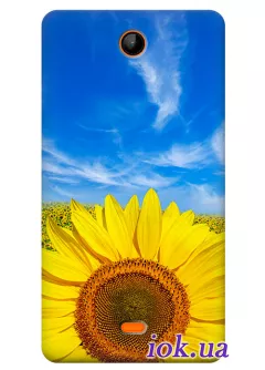 Чехол с подсолнухом для Lumia 430 Dual