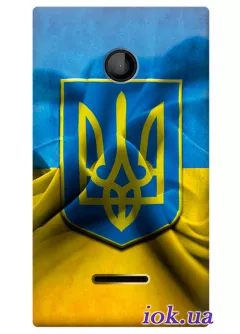 Чехол с гербом и флагом для Lumia 435