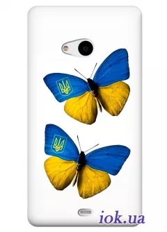 Чехол с бабочками для Lumia 535/535 Dual