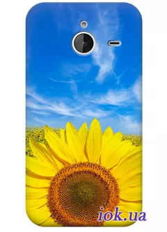 Чехол с подсолнухом для Lumia 640 XL