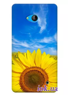 Чехол с подсолнухом для Lumia 640
