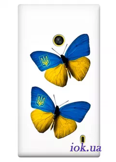 Чехол для Nokia Lumia 520 - Бабочки