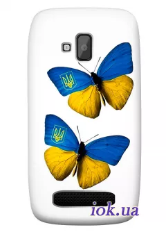 Чехол для Nokia Lumia 610 - Бабочки