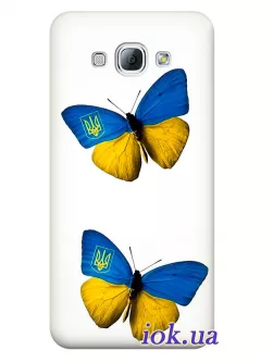Чехол для Galaxy A8 - Украинские бабочки