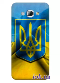 Чехол для Galaxy A8 - Флаг и Герб Украины
