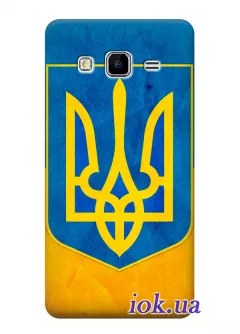 Чехол для Galaxy Grand 3 - Герб на Флаге Украины