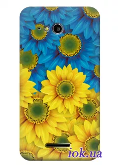 Чехол для Sony Xperia E4g - Цветы Украины
