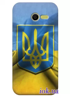 Чехол для Asus Zenfone 4 - Флаг и Герб Украины