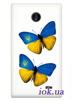 Чехол для Nokia X Dual - Бабочки