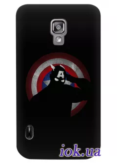 Чехол для LG Optimus L7 II - Captain America