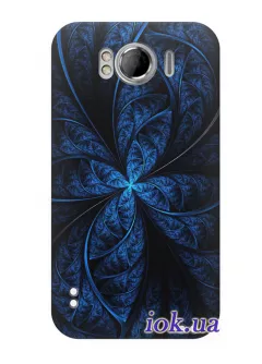 Чехол для HTC Sensation XL - Неоновый цветок 