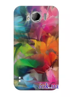 Чехол для HTC Sensation XL - Арт цветы 