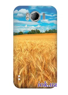 Чехол для HTC Sensation XL - Пшеничное поле 