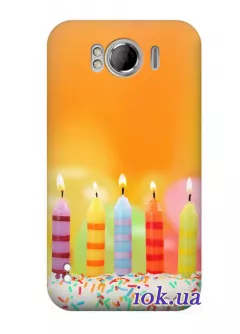 Чехол для HTC Sensation XL - Пасхальные свечи