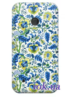 Чехол для Nokia Lumia 530 - Синие цветы