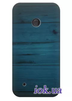 Чехол для Nokia Lumia 530 - Синие дощечки 