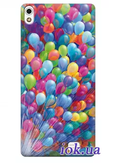 Чехол для Fly IQ4516 - Радужные шарики 
