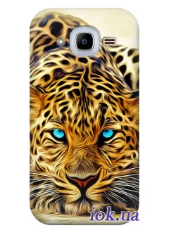Чехол для Galaxy J2 2016 - Голубоглазый леопард