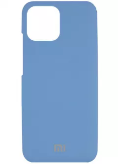 Чехол Silicone Cover Full Protective (AAA) для Xiaomi Mi 11 Lite, Синий / Denim Blue