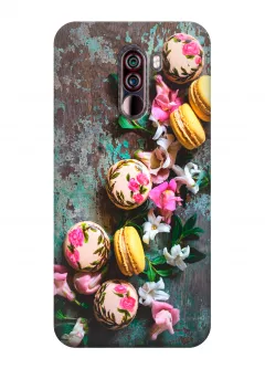 Чехол для Xiaomi Pocophone F1 - Цветочные макаруны