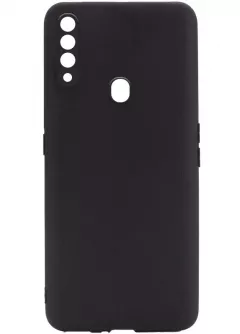 Силиконовый чехол Candy Full Camera для Oppo A31, Черный / Black