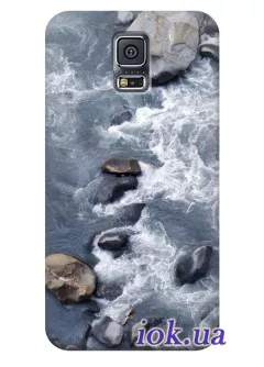 Чехол для Galaxy S5 Plus - Горная река