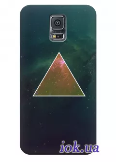 Чехол для Galaxy S5 Plus - Космо треугольник