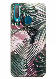 Чехол для Vivo Y17 - Пальмовые листья