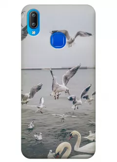 Чехол для Vivo Y91 - Морские птицы