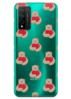Чехол для Honor 10x Lite - Влюбленные медведи