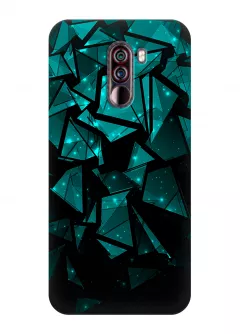 Чехол для Xiaomi Pocophone F1 - Зеленая геометрия