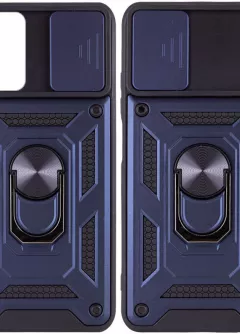 Ударопрочный чехол Camshield Serge Ring for Magnet для Xiaomi Redmi Note 10 Pro 5G / Poco X3 GT, Синий