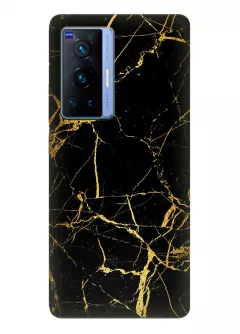 Необыкновыенный чехол для телефона Vivo X70 Pro - Золотой мрамор