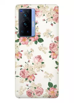 Vivo X70 Pro чехол с красивыми букетами цветов для девушек