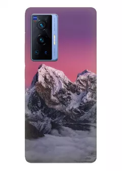 Чехол для Vivo X70 Pro из качественного силикона - Чарующие горы