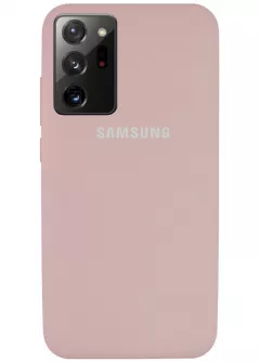 Чехол Silicone Cover Full Protective (AA) для Samsung Galaxy Note 20 Ultra, Розовый / Pink Sand