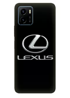 Чехол для Vivo Y15s из силикона - Lexus Лексус классический логотип крупным планом и название