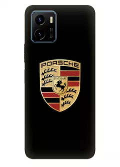 Виво У15с чехол силиконовый - Porsche Порше Порш классический логотип крупным планом