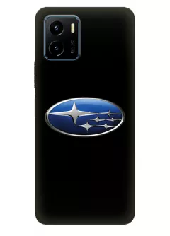 Виво У15с чехол из силикона - Subaru Субару классический логотип крупным планом